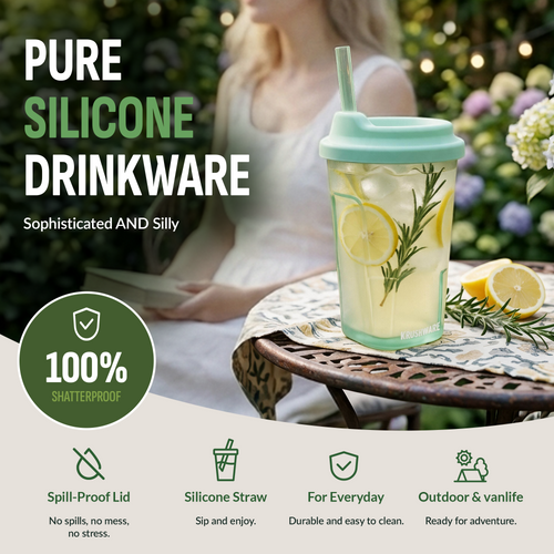 Pint (Lid + Straw)