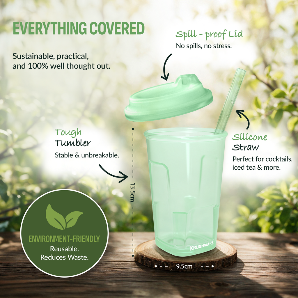 Pint (Lid + Straw)