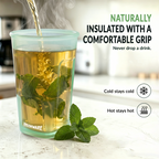 KRUSHWARE 470ml silicone pint cup naturally insulates with a comfortable grip