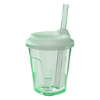 KRUSHWARE 350ml silicone rocks cup with lid and emerald