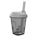 KRUSHWARE 350ml silicone rocks cup with lid and smoke