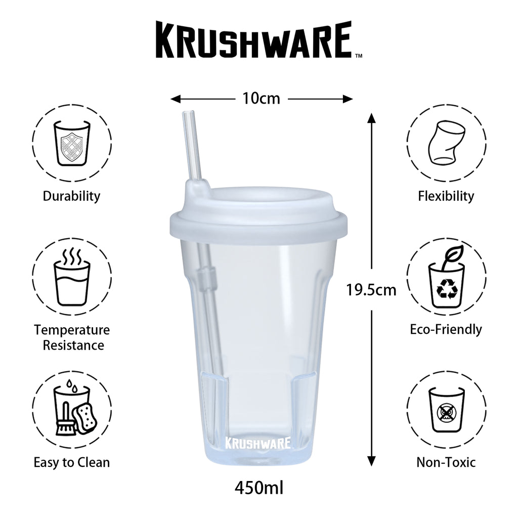 16oz Pint (Lid + Straw)